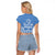 FSM Kosrae States Raglan Cropped T Shirt Micronesia Six 9 One Polynesian Tribal Pattern