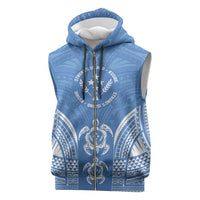 FSM Kosrae States Sleeveless Zip Hoodie Micronesia Six 9 One Polynesian Tribal Pattern - Polynesian Pride