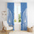 FSM Kosrae States Window Curtain Micronesia Six 9 One Polynesian Tribal Pattern