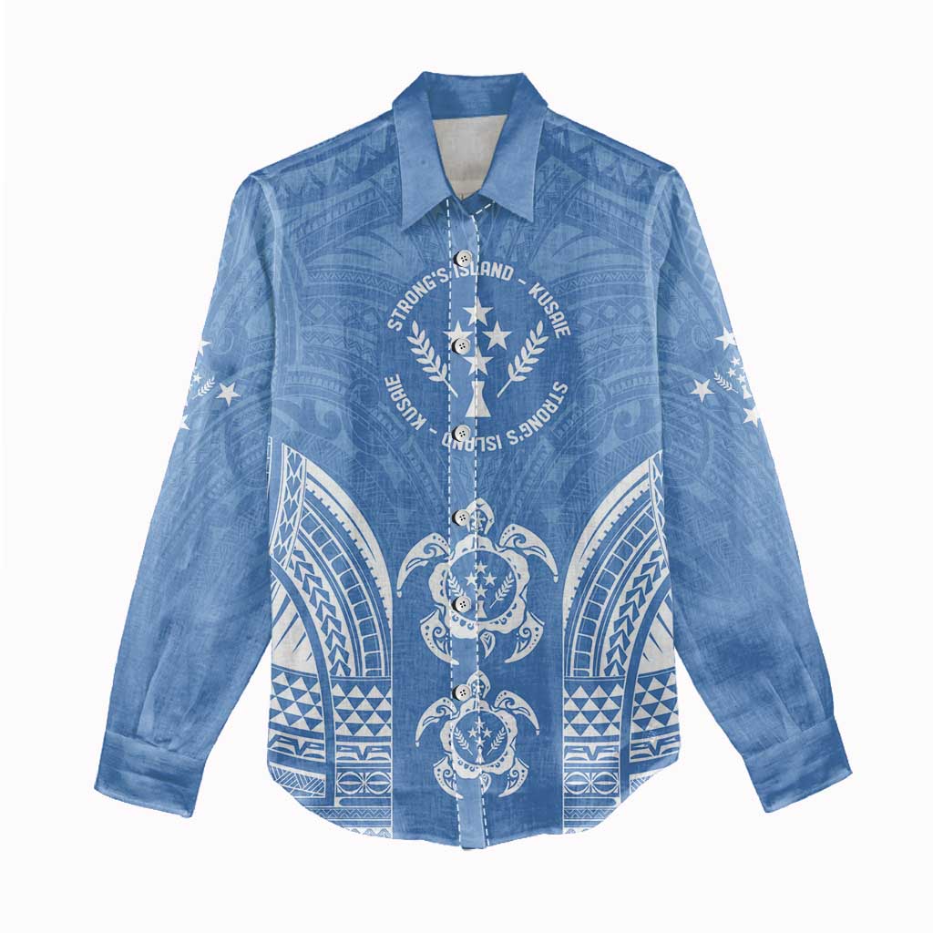 FSM Kosrae States Women Casual Shirt Micronesia Six 9 One Polynesian Tribal Pattern