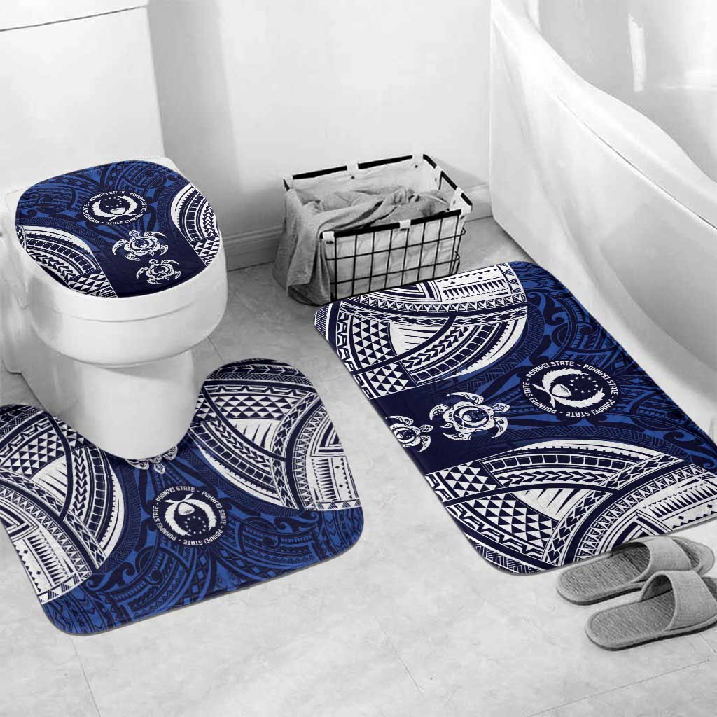 FSM Pohnpei States Bathroom Set Micronesia Six 9 One Polynesian Tribal Pattern - Polynesian Pride