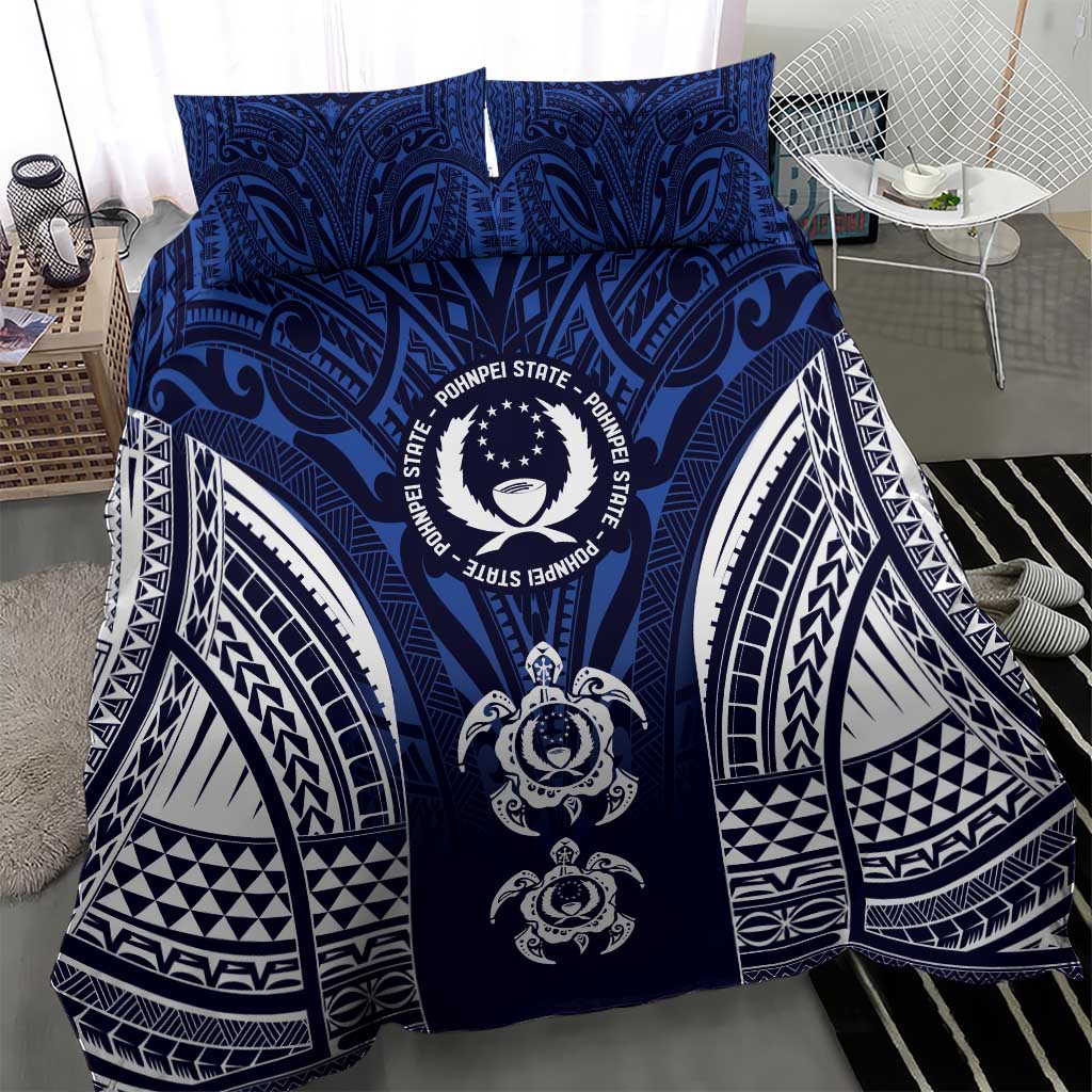 FSM Pohnpei States Bedding Set Micronesia Six 9 One Polynesian Tribal Pattern