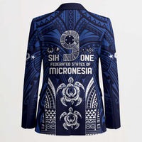 FSM Pohnpei States Blazer Micronesia Six 9 One Polynesian Tribal Pattern - Polynesian Pride