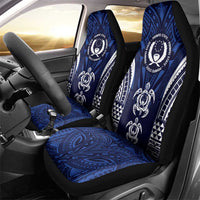 FSM Pohnpei States Car Seat Cover Micronesia Six 9 One Polynesian Tribal Pattern