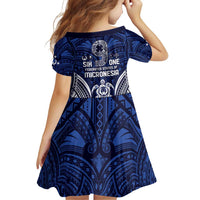 FSM Pohnpei States Family Matching Off Shoulder Short Dress and Hawaiian Shirt Micronesia Six 9 One Polynesian Tribal Pattern