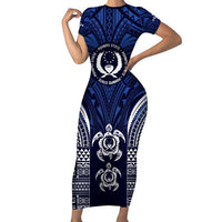 FSM Pohnpei States Family Matching Short Sleeve Bodycon Dress and Hawaiian Shirt Micronesia Six 9 One Polynesian Tribal Pattern