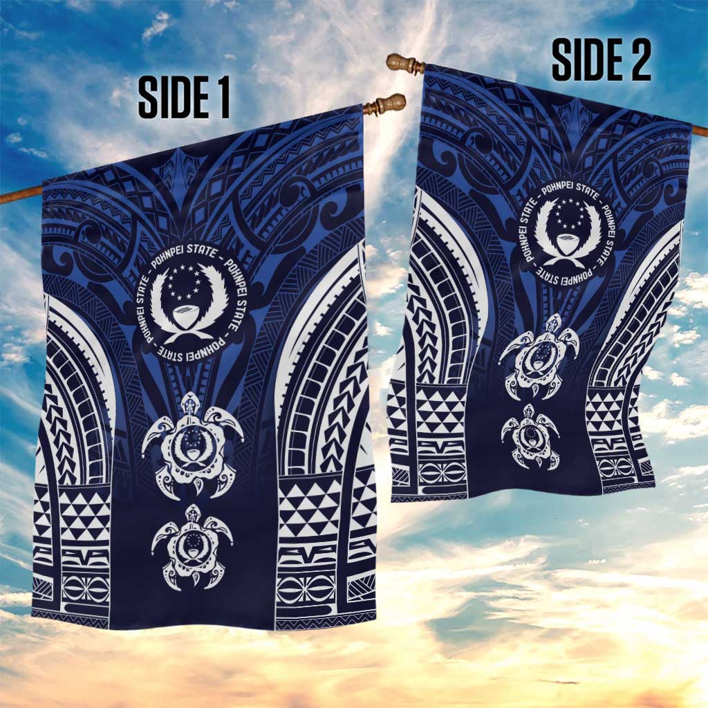 FSM Pohnpei States Garden Flag Micronesia Six 9 One Polynesian Tribal Pattern