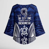 FSM Pohnpei States Kimono Sleeve Blouse Micronesia Six 9 One Polynesian Tribal Pattern - Polynesian Pride