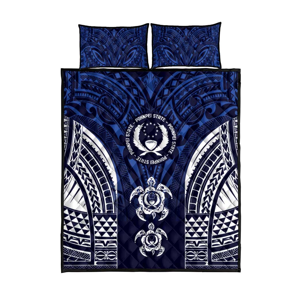FSM Pohnpei States Quilt Bed Set Micronesia Six 9 One Polynesian Tribal Pattern