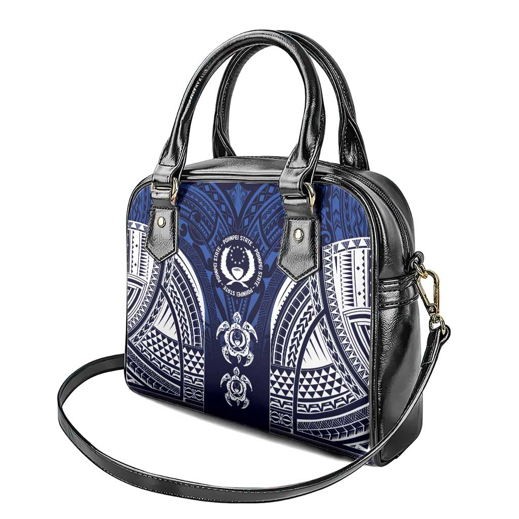 FSM Pohnpei States Shoulder Handbag Micronesia Six 9 One Polynesian Tribal Pattern