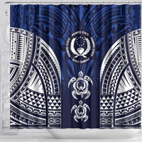 FSM Pohnpei States Shower Curtain Micronesia Six 9 One Polynesian Tribal Pattern