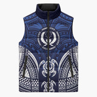 FSM Pohnpei States Sleeveless Puffer Jacket Micronesia Six 9 One Polynesian Tribal Pattern - Polynesian Pride