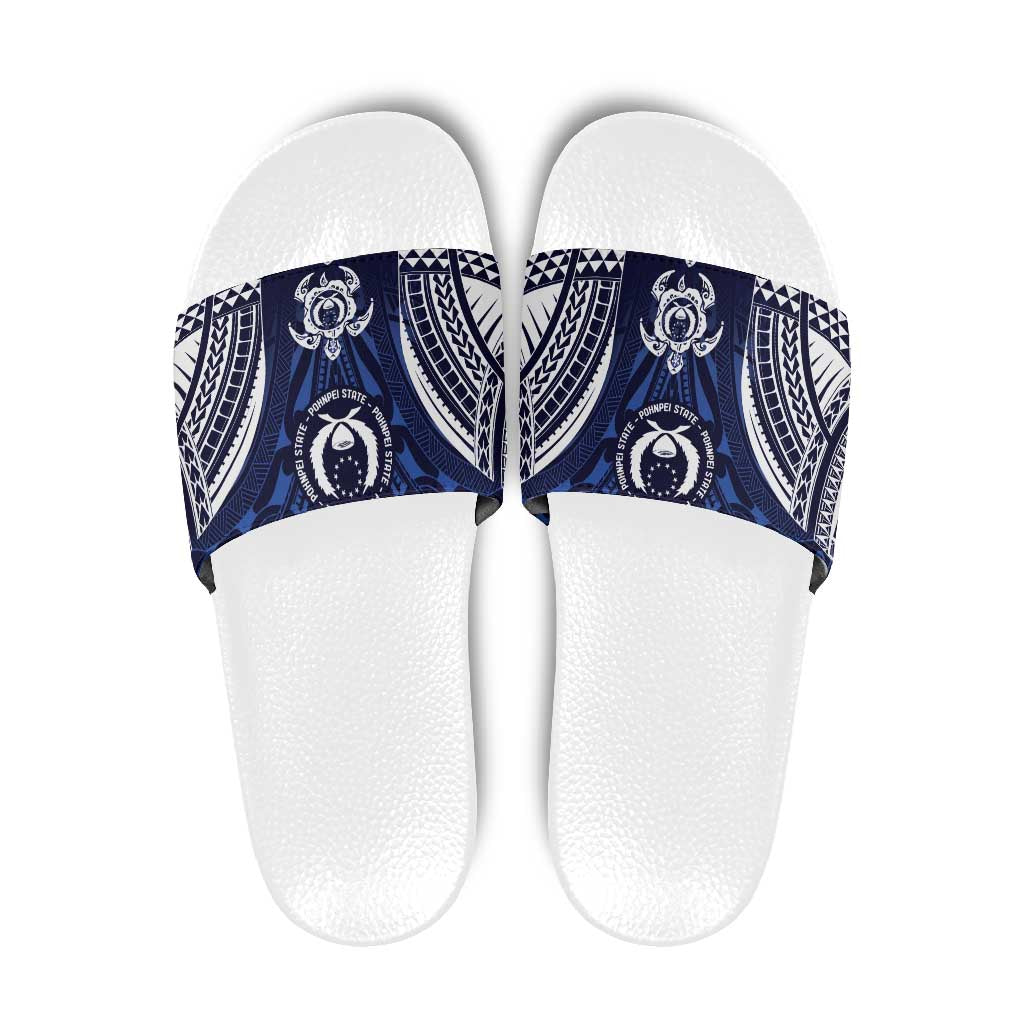 FSM Pohnpei States Slide Sandals Micronesia Six 9 One Polynesian Tribal Pattern - Polynesian Pride