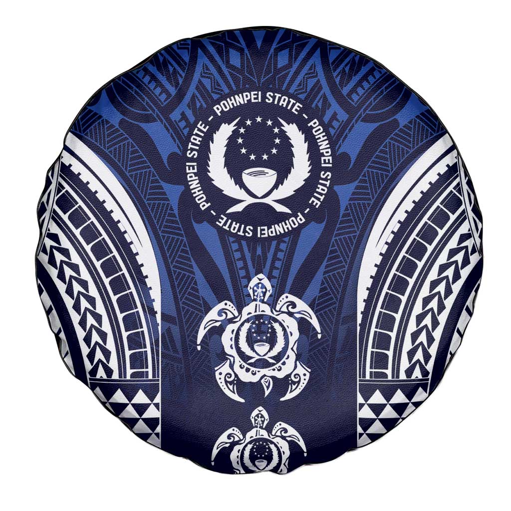 FSM Pohnpei States Spare Tire Cover Micronesia Six 9 One Polynesian Tribal Pattern