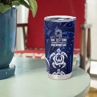 FSM Pohnpei States Tumbler Cup Micronesia Six 9 One Polynesian Tribal Pattern