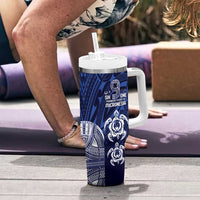 FSM Pohnpei States Tumbler With Handle Micronesia Six 9 One Polynesian Tribal Pattern