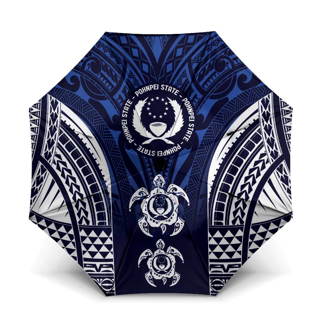 FSM Pohnpei States Umbrella Micronesia Six 9 One Polynesian Tribal Pattern - Polynesian Pride