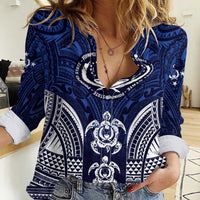 FSM Pohnpei States Women Casual Shirt Micronesia Six 9 One Polynesian Tribal Pattern