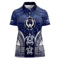 FSM Pohnpei States Women Polo Shirt Micronesia Six 9 One Polynesian Tribal Pattern