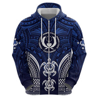 FSM Pohnpei States Zip Hoodie Micronesia Six 9 One Polynesian Tribal Pattern