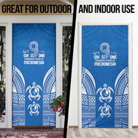 FSM Yap States Door Cover Micronesia Six 9 One Polynesian Tribal Pattern - Polynesian Pride