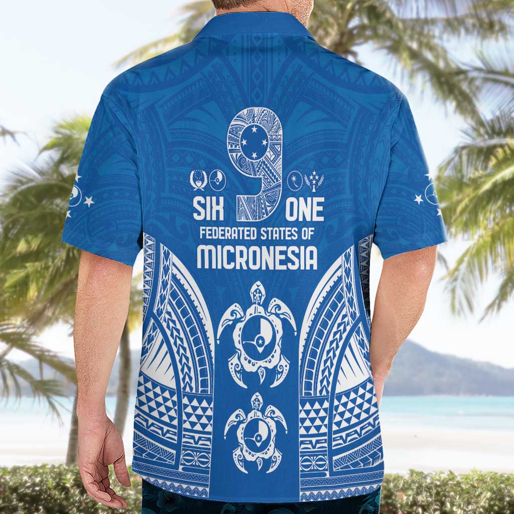 FSM Yap States Hawaiian Shirt Micronesia Six 9 One Polynesian Tribal Pattern
