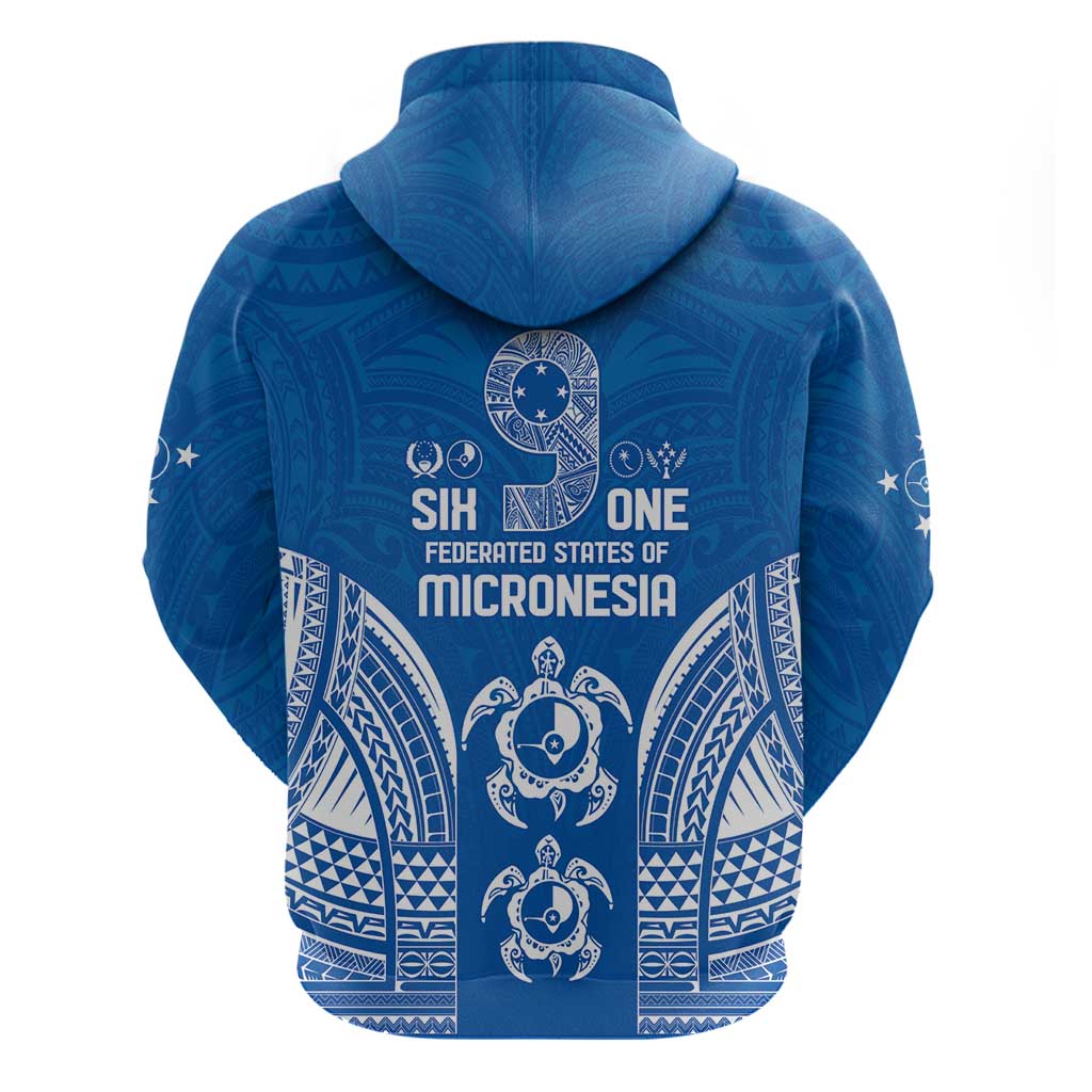 FSM Yap States Hoodie Micronesia Six 9 One Polynesian Tribal Pattern