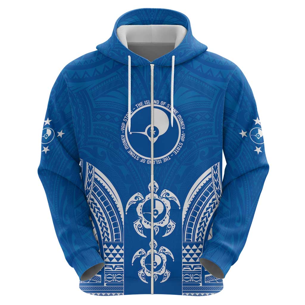 FSM Yap States Hoodie Micronesia Six 9 One Polynesian Tribal Pattern