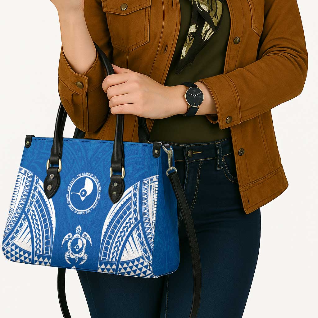 FSM Yap States Leather Bag Micronesia Six 9 One Polynesian Tribal Pattern - Polynesian Pride