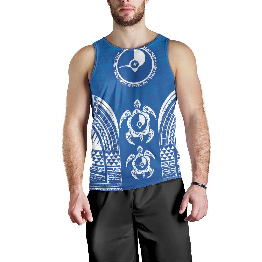 FSM Yap States Men Tank Top Micronesia Six 9 One Polynesian Tribal Pattern