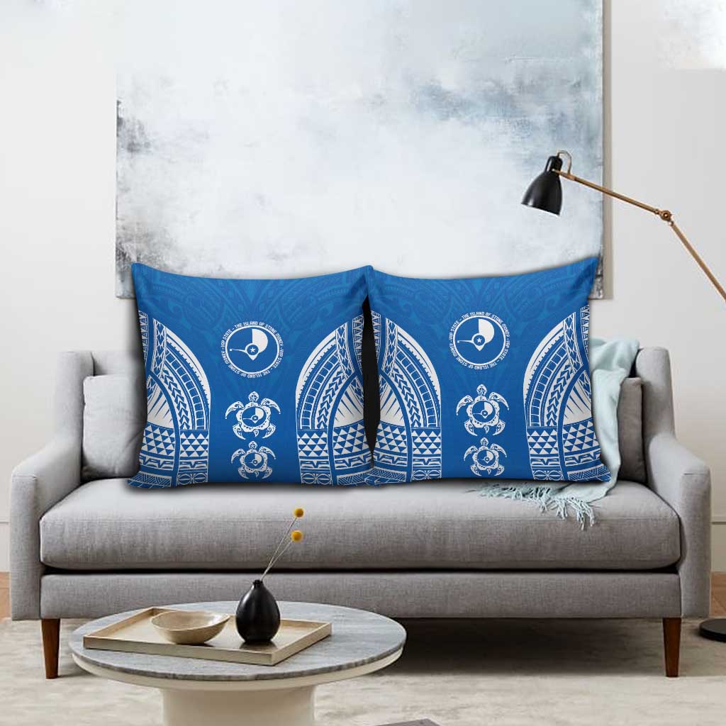 FSM Yap States Pillow Cover Micronesia Six 9 One Polynesian Tribal Pattern - Polynesian Pride