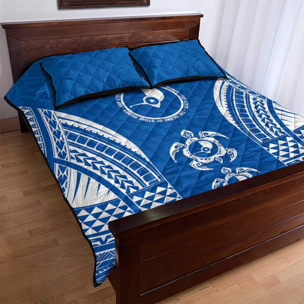 FSM Yap States Quilt Bed Set Micronesia Six 9 One Polynesian Tribal Pattern