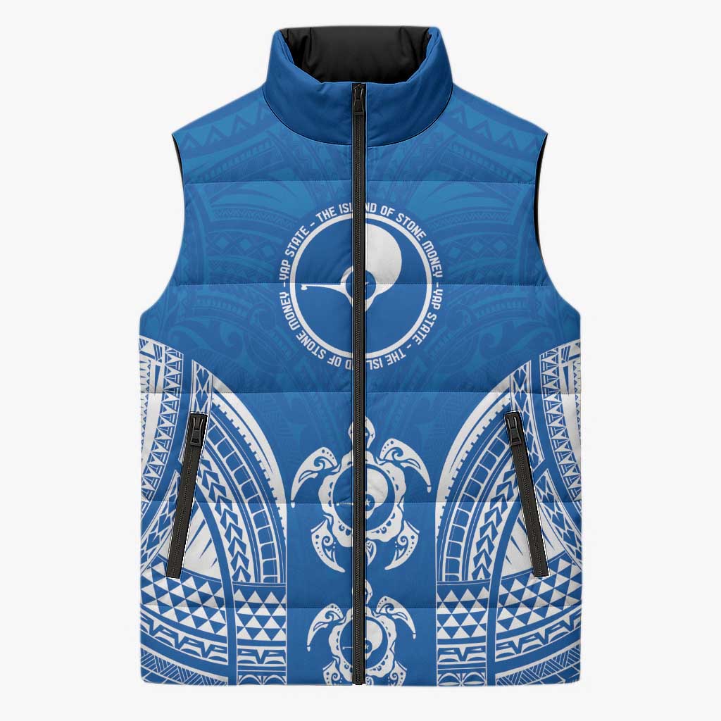 FSM Yap States Sleeveless Puffer Jacket Micronesia Six 9 One Polynesian Tribal Pattern - Polynesian Pride