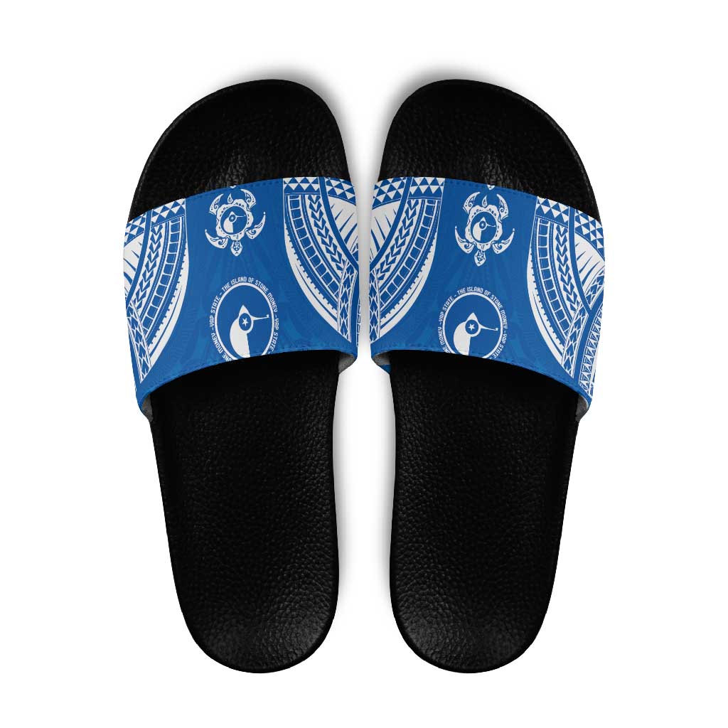 FSM Yap States Slide Sandals Micronesia Six 9 One Polynesian Tribal Pattern - Polynesian Pride