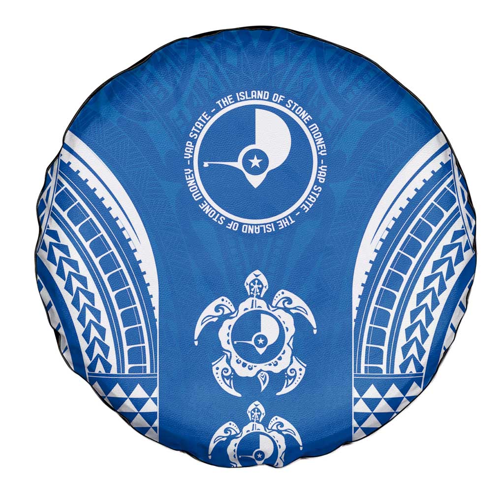 FSM Yap States Spare Tire Cover Micronesia Six 9 One Polynesian Tribal Pattern