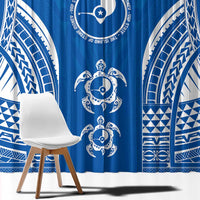 FSM Yap States Window Curtain Micronesia Six 9 One Polynesian Tribal Pattern
