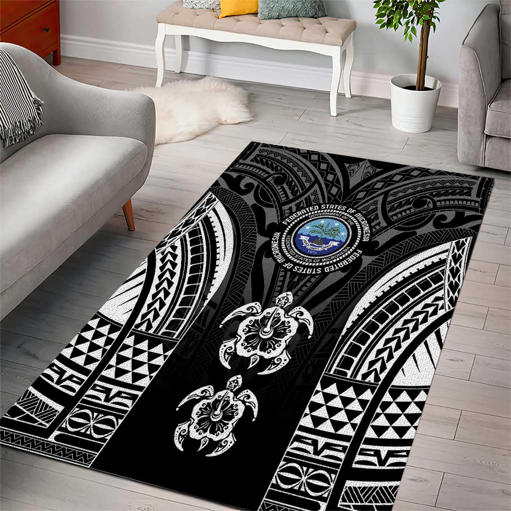 FSM Micronesia Six 9 One Area Rug Polynesian Tribal Pattern