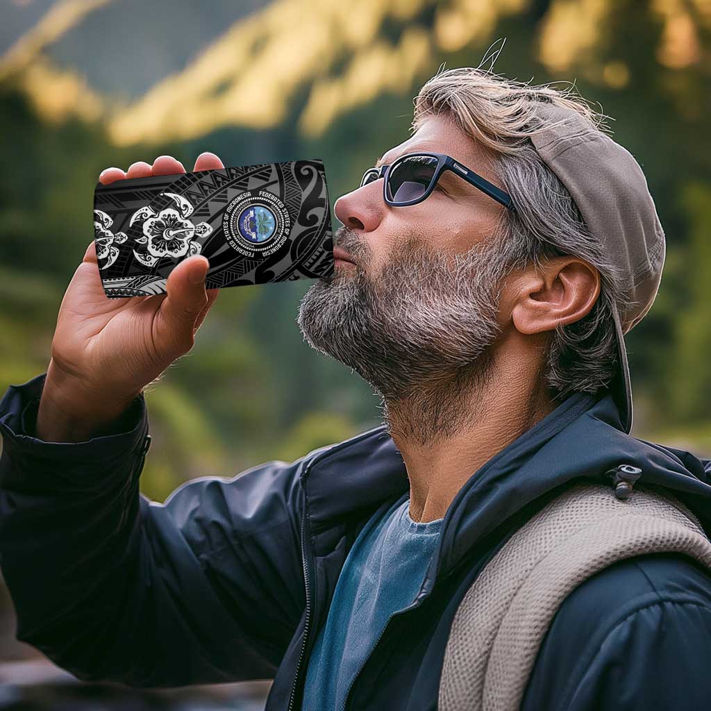 FSM Micronesia Six 9 One 4 in 1 Can Cooler Tumbler Polynesian Tribal Pattern