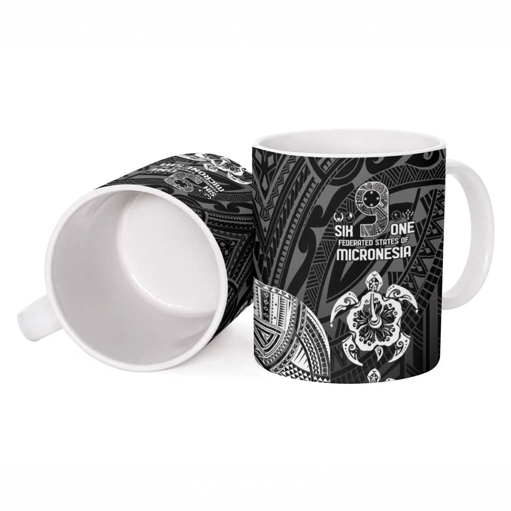 FSM Micronesia Six 9 One Ceramic Mug Polynesian Tribal Pattern - Polynesian Pride