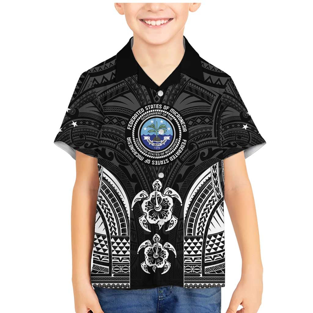FSM Micronesia Six 9 One Family Matching Mermaid Dress and Hawaiian Shirt Polynesian Tribal Pattern