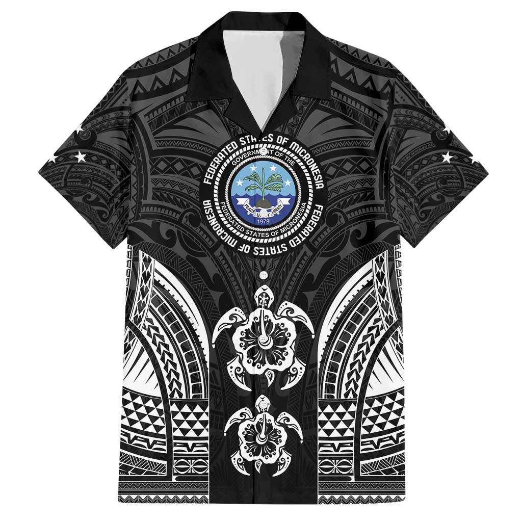 FSM Micronesia Six 9 One Hawaiian Shirt Polynesian Tribal Pattern
