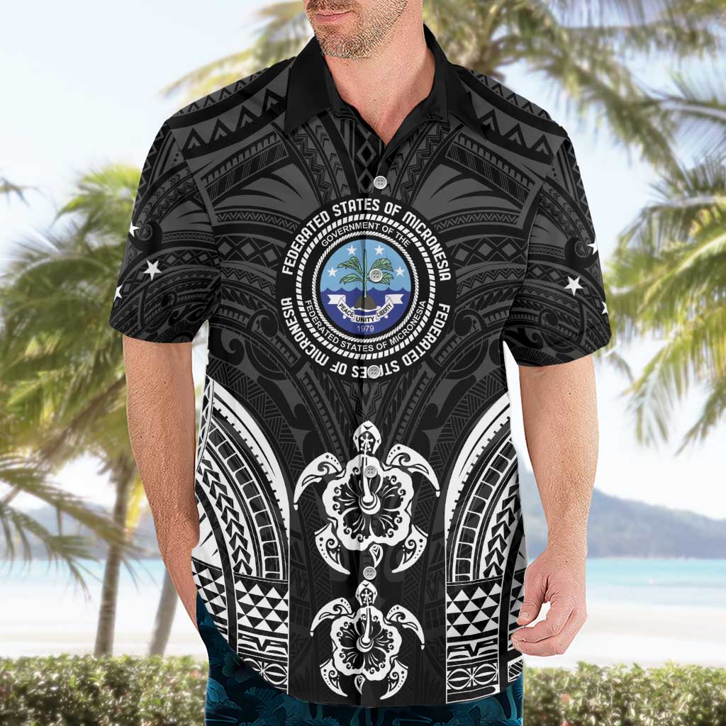 FSM Micronesia Six 9 One Hawaiian Shirt Polynesian Tribal Pattern