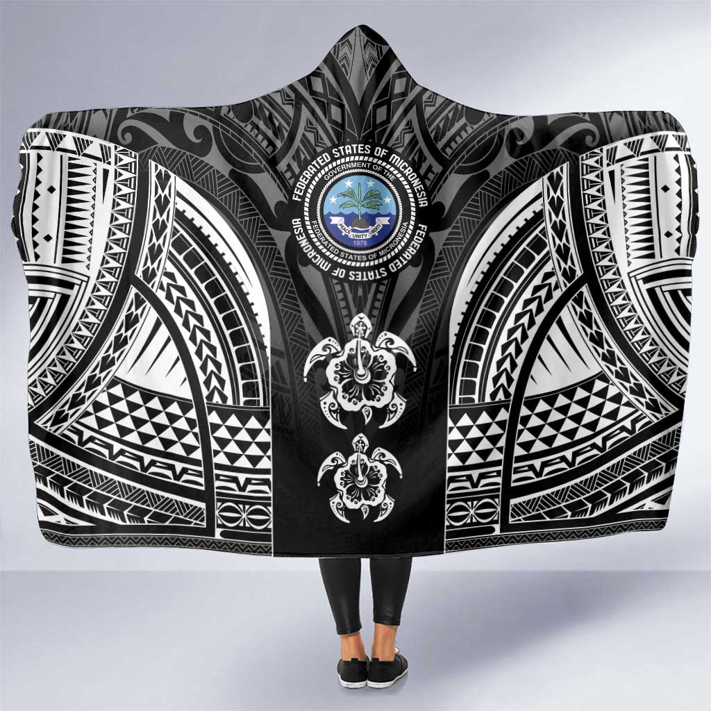 FSM Micronesia Six 9 One Hooded Blanket Polynesian Tribal Pattern