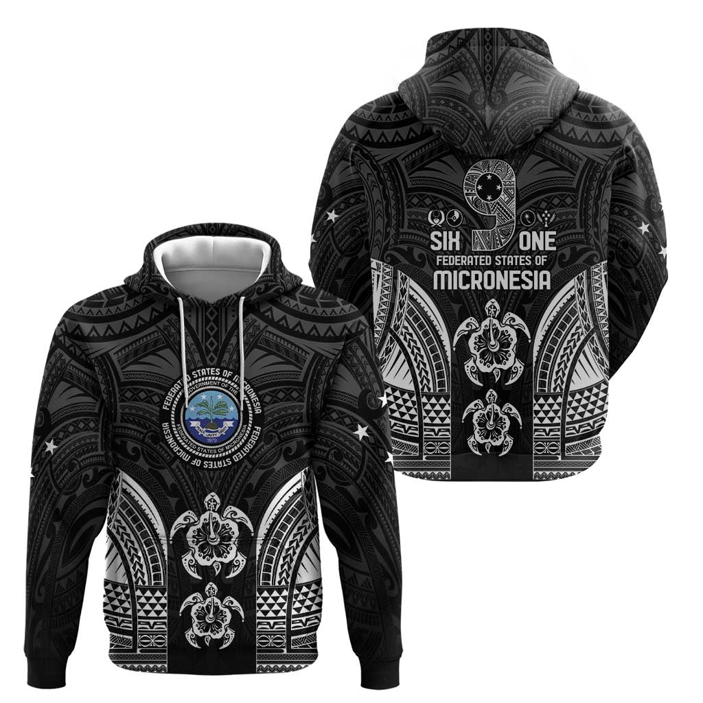 FSM Micronesia Six 9 One Hoodie Polynesian Tribal Pattern