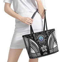 FSM Micronesia Six 9 One Leather Tote Bag Polynesian Tribal Pattern LT9 - Polynesian Pride
