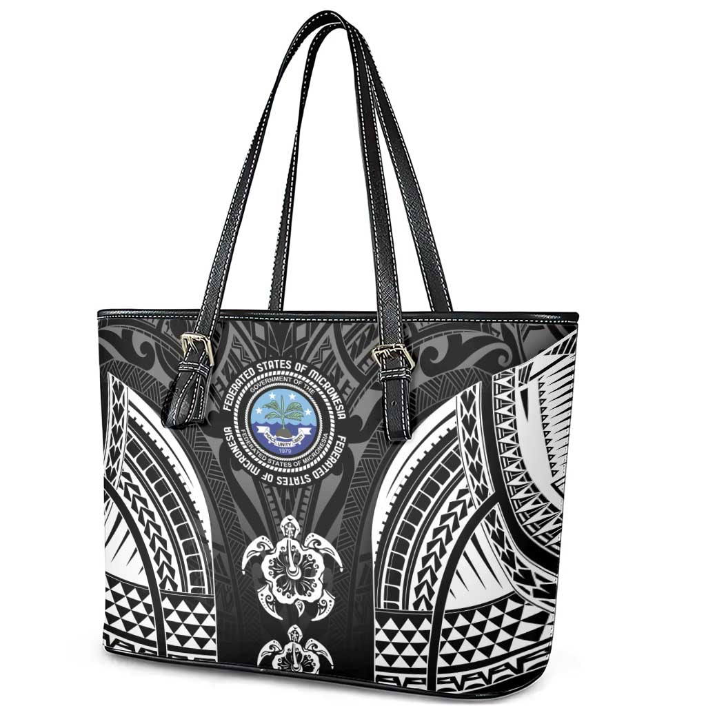 FSM Micronesia Six 9 One Leather Tote Bag Polynesian Tribal Pattern LT9 - Polynesian Pride