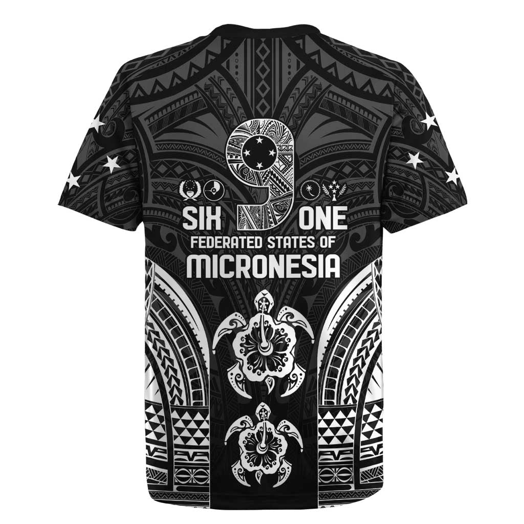 FSM Micronesia Six 9 One Rugby Jersey Polynesian Tribal Pattern