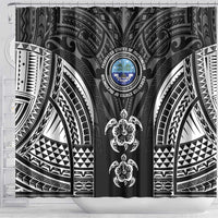 FSM Micronesia Six 9 One Shower Curtain Polynesian Tribal Pattern