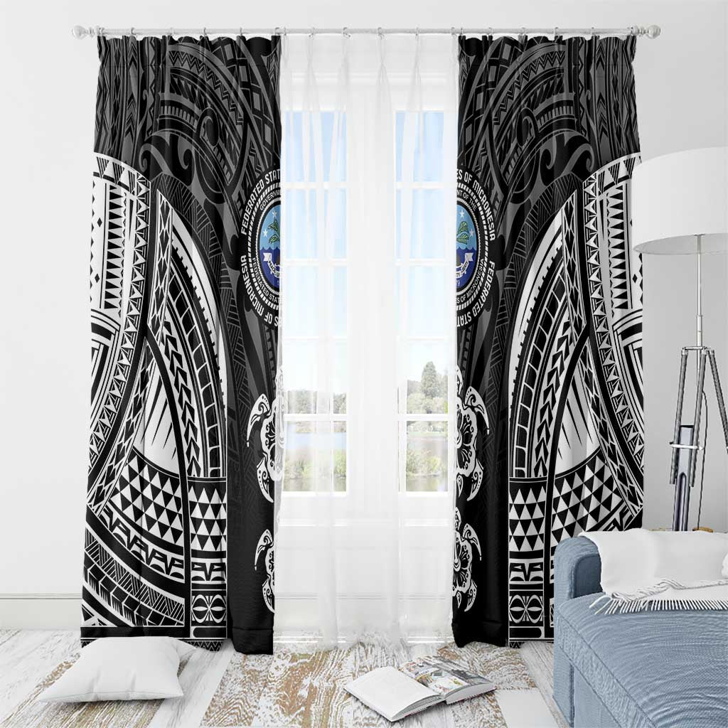 FSM Micronesia Six 9 One Window Curtain Polynesian Tribal Pattern
