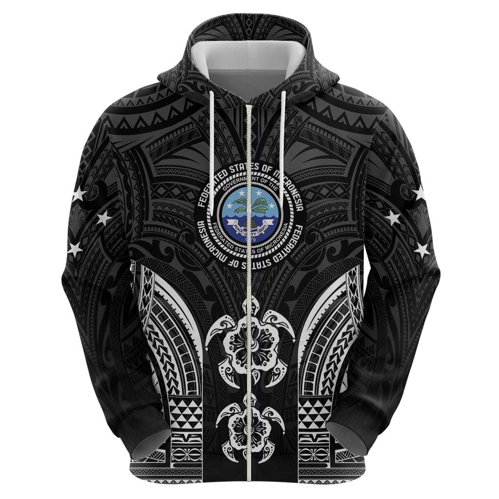 FSM Micronesia Six 9 One Zip Hoodie Polynesian Tribal Pattern LT9 - Polynesian Pride